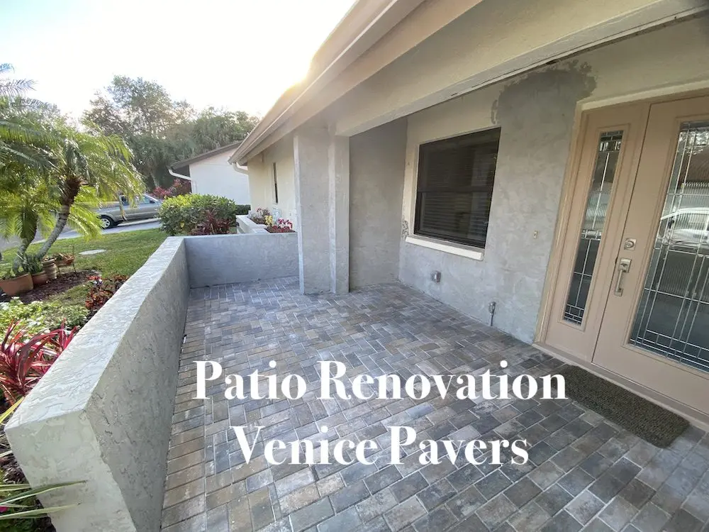 Paver patio renovation and repair in Venice, FL